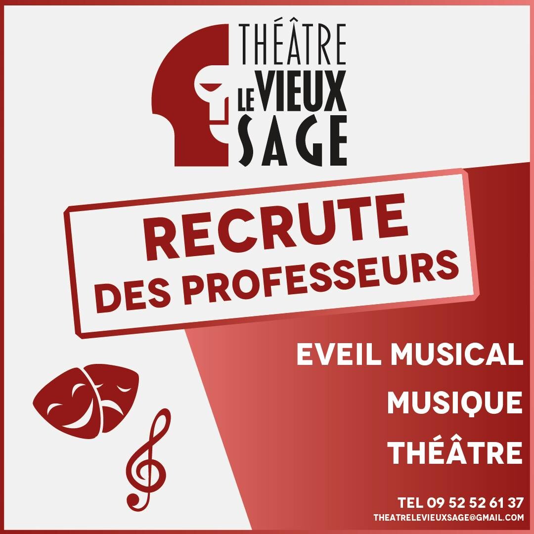 Affiche de recrutement pour un theatre