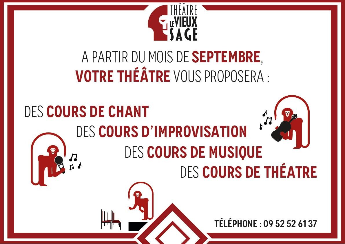 Affiche pour le théâtre le Vieux Sage